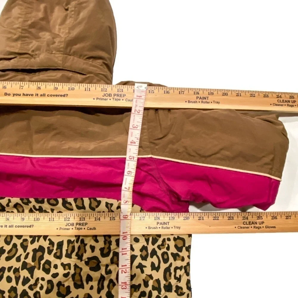 GIRLS Children’s Place ANIMAL Print Insulated All Weather Coat Size XL (14)